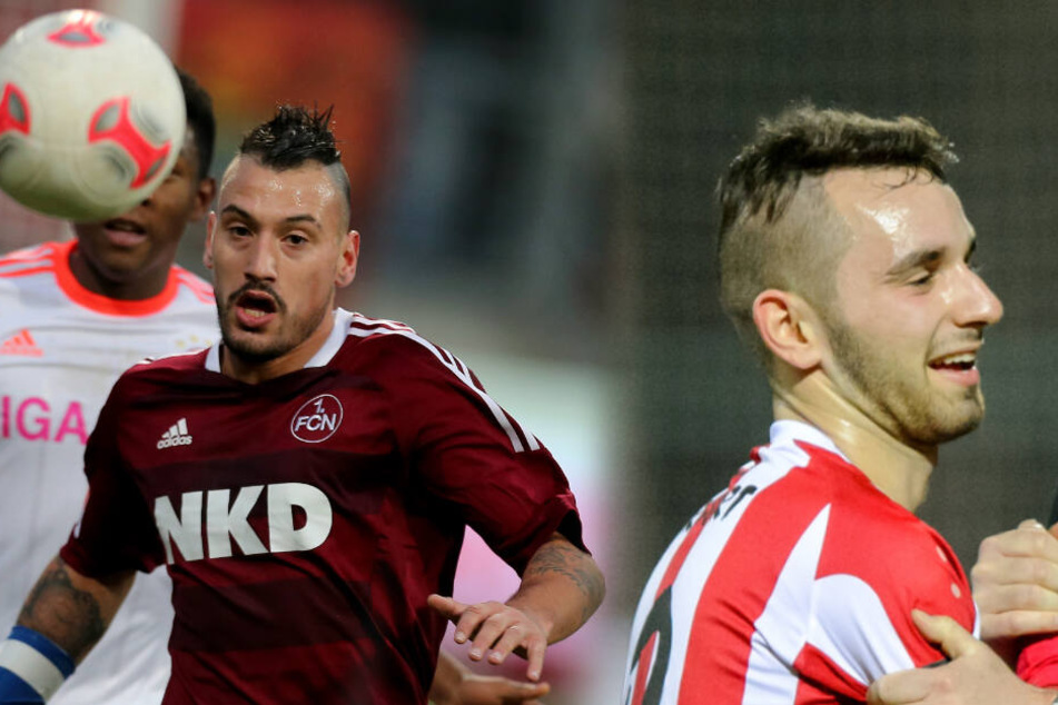 Timo Gebhart (l.) und Okan Aydin (r.) spielen künftig für den FC Viktoria Berlin.