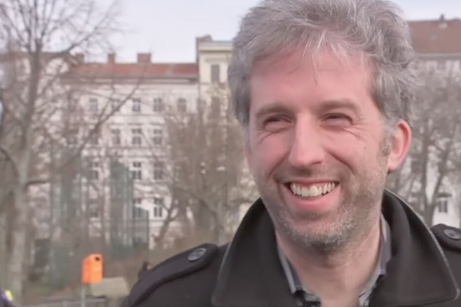 Die Szene des Beitrags: Nach der Frage ist nur noch ein lachender Boris Palmer zu sehen.