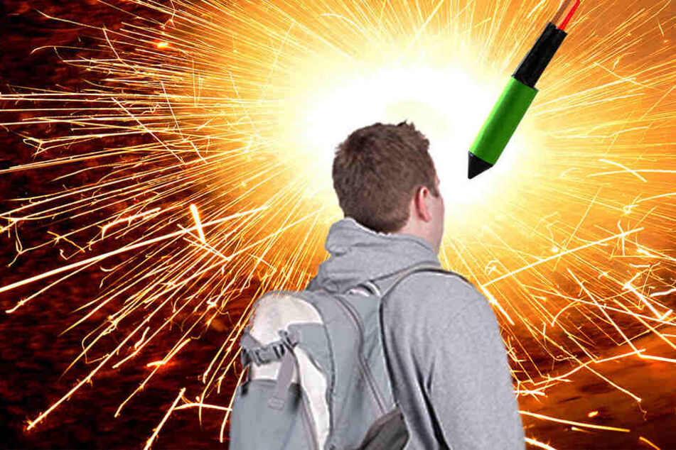 Auf einmal fiel dem 15-Jährigen eine Rakete auf den Kopf. (Symbolbild)