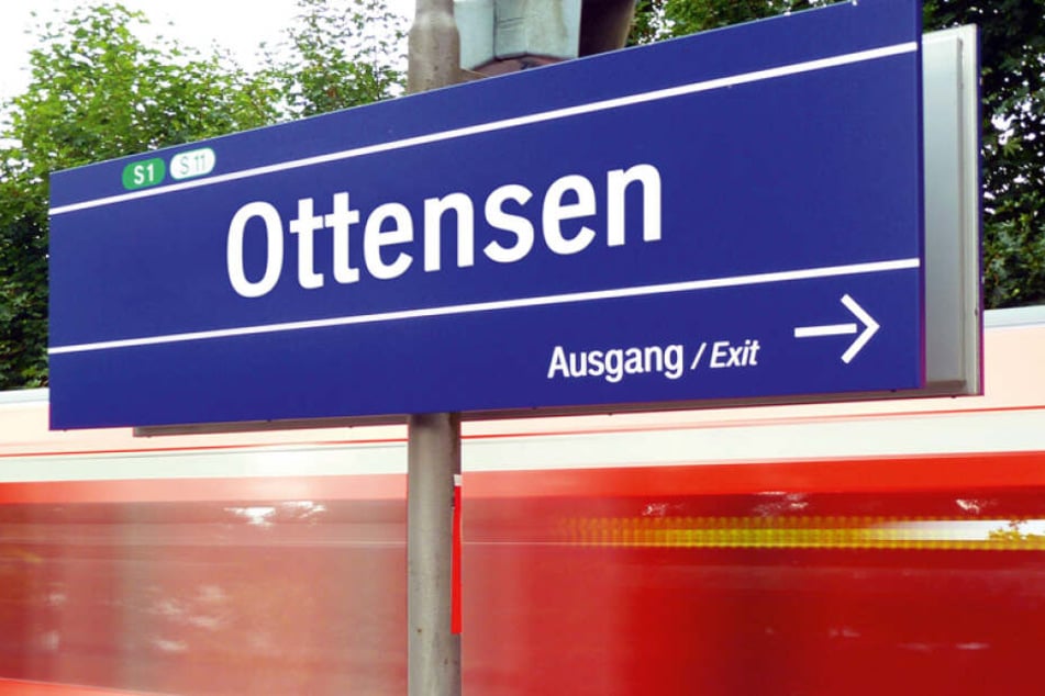 Hier hat die deutsche Bahn dargestellt wie das neue Haltestellenschild der Haltestelle Hamburg-Ottensen aussehen könnte.