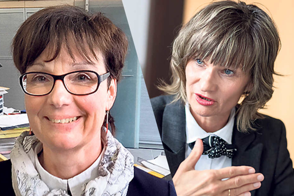 Jugendamtsleiterin
Gunda Georgi (52, li.) und Oberbürgermeisterin
Barbara Ludwig (56, SPD).