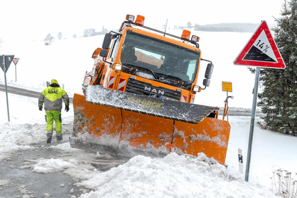 Der Winterdienst hatte auch am Wochenende alle Hände voll zu tun.