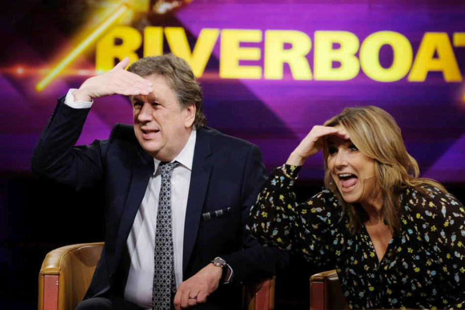Jörg Kachelmann (60) und Kim Fisher moderieren die MDR-Talkshow "Riverboat" nun wöchentlich gemeinsam.