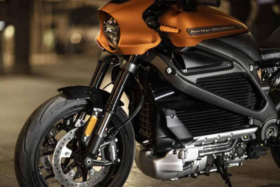 Statt Zylinder hat die Harley Davidson einen Elektro-Motor.