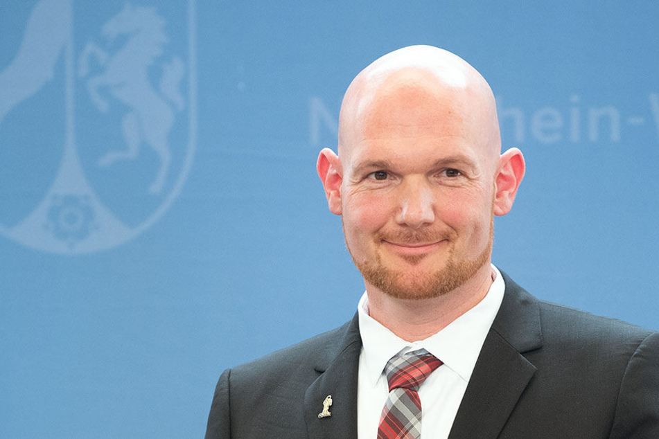 Astronaut Alexander Gerst bei der Verleihung des Landesverdienstordens in Düsseldorf.