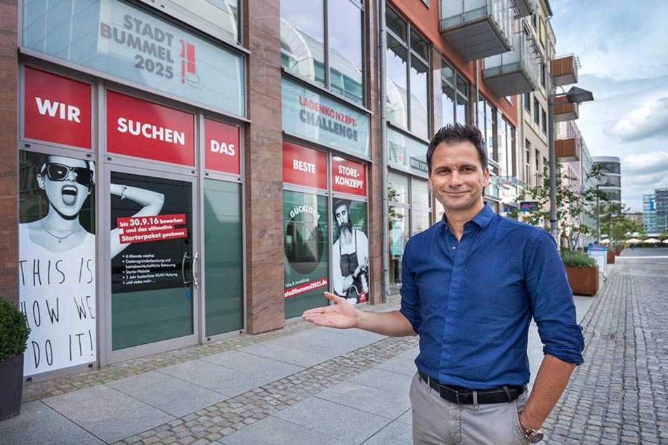 Er sucht mit seinem Team neue Ideen für unsere Innenstadt: Sven Hertwig (45).
