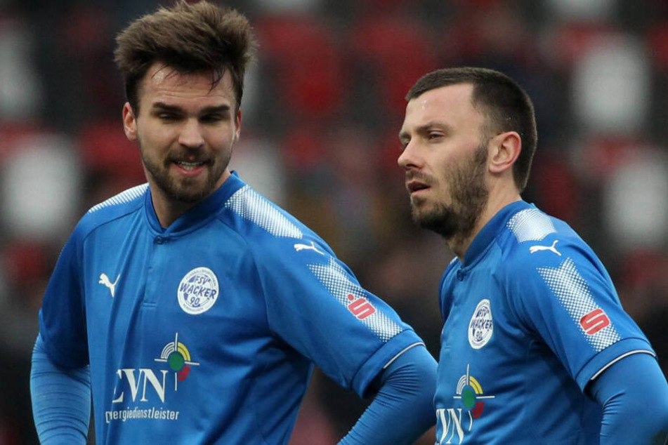 Kandidaten für den FSV? Nils Pichinot (l.) und Carsten Kammlott von Wacker Nordhausen.