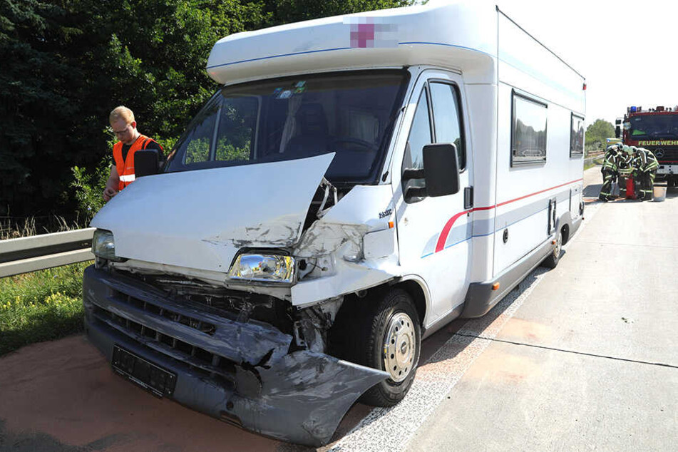 Ein Wohnmobil war an der Kollision beteiligt.
