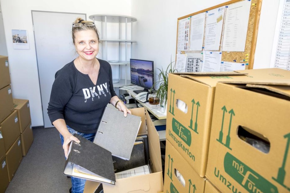 Elke Ziegler (57) hat ihre Kisten am alten Standort im WTC an der Ammonstraße
bereits gepackt.
