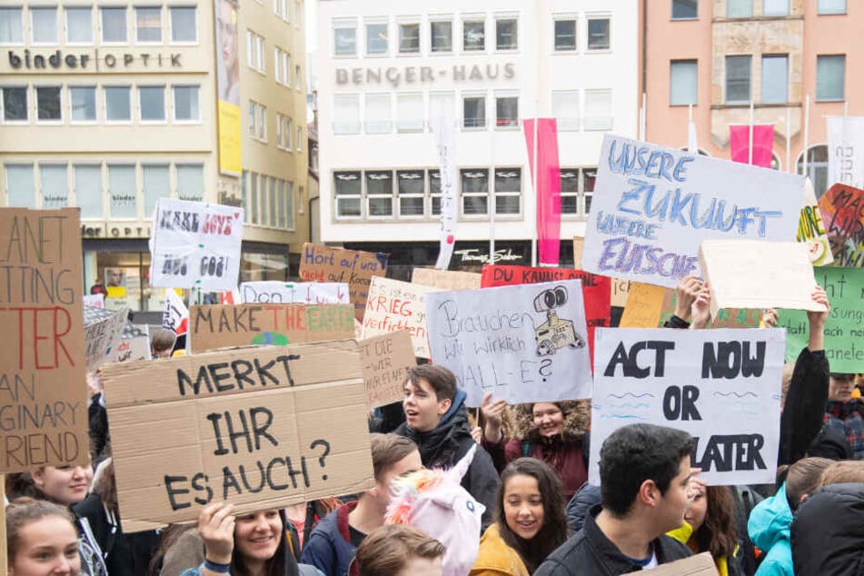 Klimaschutz-Demonstration "Fridays for future" Anfang März in Stuttgart.