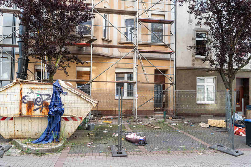 Leeres "Problemhaus" in Duisburg-Marxloh.