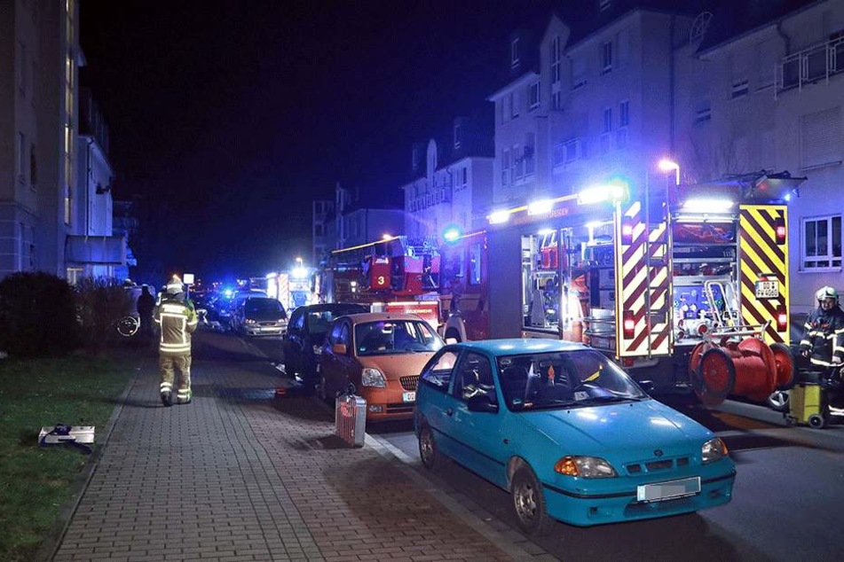 Großaufgebot in der Troppauer Straße.
