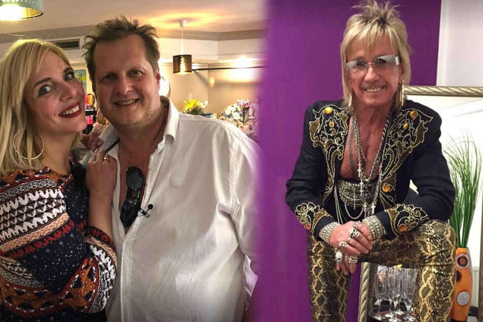 Jens Büchner (48, 2.v.lgemeinsam mit Gattin Daniela) lud zur Café-Einweihung. Bert Wollersheim (67) musste danach ins Krankenhaus