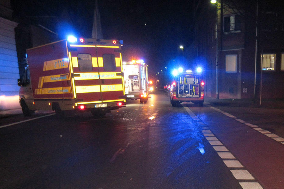 Auf dieser Kreuzung hat der Autofahrer den Fußgänger erwischt.