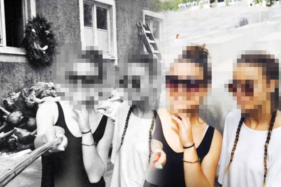 Diese beiden Mädels dachten sich nichts bei ihrem Selfie - jetzt vielleicht schon.