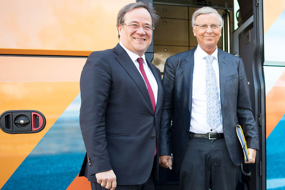 Wolfgangs Bosbach (re.) ist neuer Sicherheitsexperte von NRW-Spitzenkandidat Armin Laschet (beide CDU).