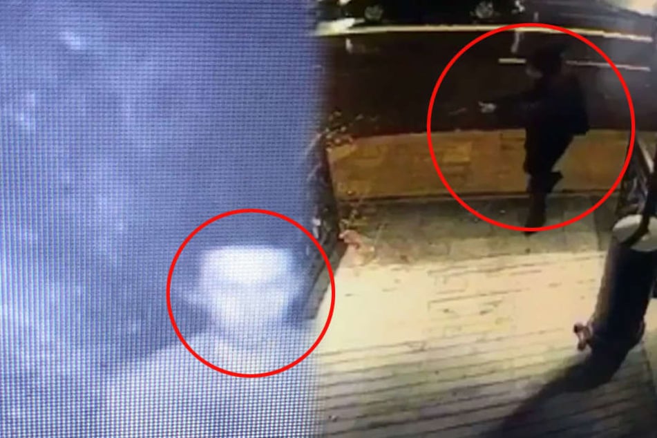 Das sind die bislang einzigen Bilder, die die Polizei vom Attentäter hat.