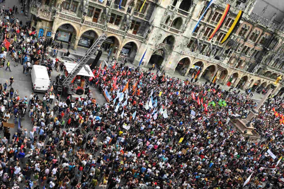 30.000 Menschen demonstrierten in München gegen das neue Polizeiaufgabengesetz.