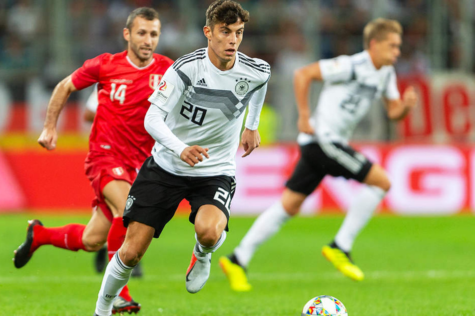 Gab beim 2:1-Testspielsieg der DFB-Auswahl gegen Peru sein Länderspieldebüt: Kai Havertz.