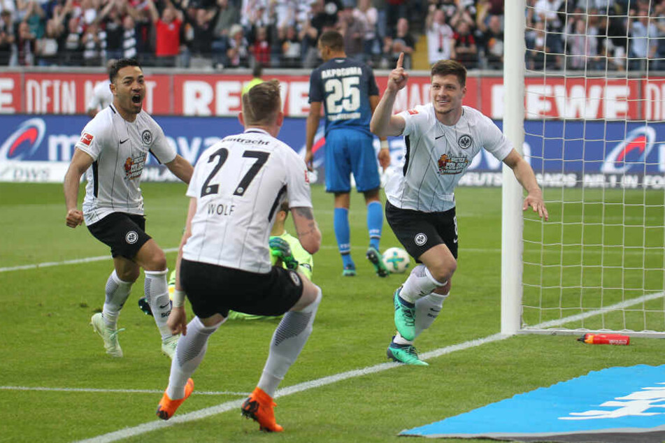 Knipser: Luka Jovic brachte die Eintracht in Führung, doch die währte nicht lange.