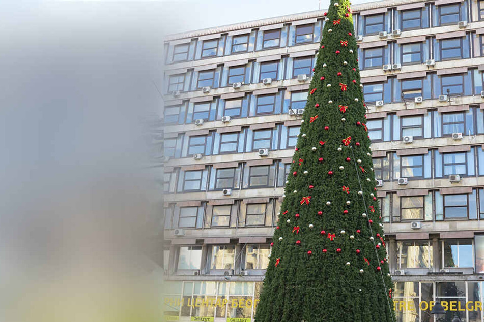 Das soll der "teuerste Weihnachtsbaum der Welt" sein.
