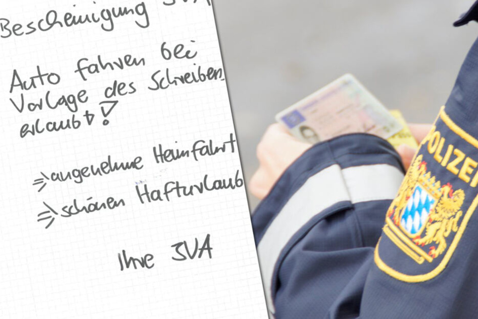 Die Polizei in Unterfranken zeigte ein Muster des "modifizierten Schreibens", welches der Schwarzfahrer mit sich führte (Symbolbild).