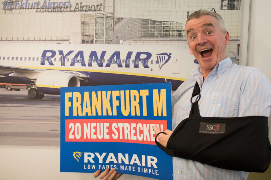 Michael O'Leary, Vorstandsvorsitzender von Ryanair, hat große Wachstumspläne für die Airline in Frankfurt.