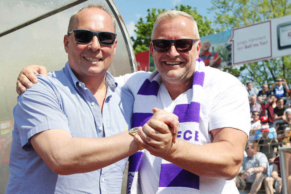 Die beiden mussten zuletzt fieberhaft nach einem neuen Trainer suchen: Helge Leonhardt und Michael Voigt.