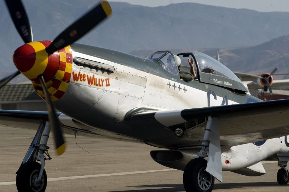 Ein Jagdflugzeug vom Typ P-51 "Mustang". (Archivbild)