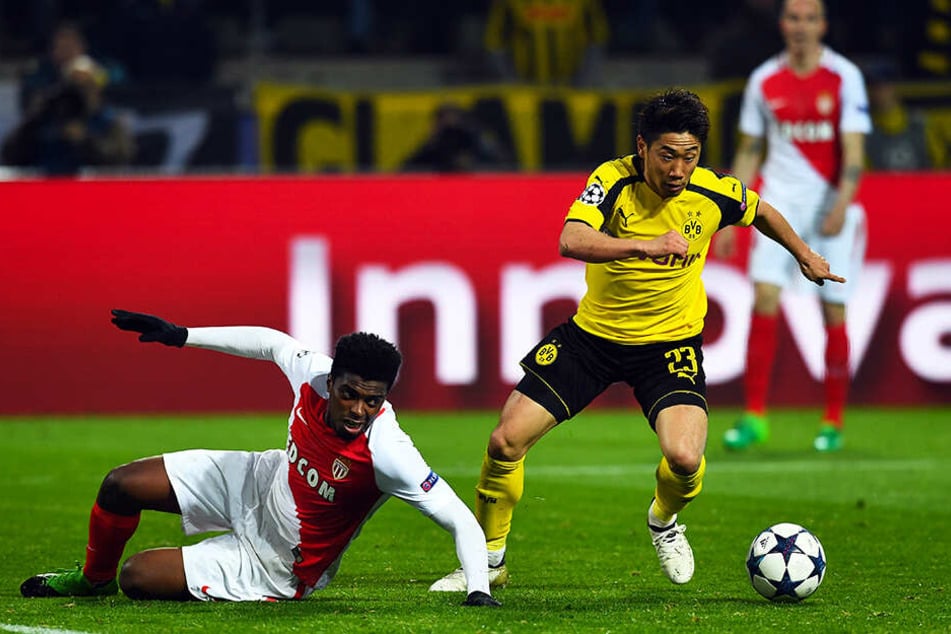 Im Duell mit seinem zukünftigen Verein? In der Champions League spielte Shinji Kagawa (r.) bereits mit dem BVB gegen den AS Monaco.