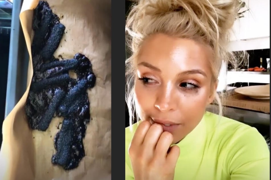 Doppeltes Drama für Aneta Sablik: Aus lauter Verzweiflung vergaß sie auch noch ihre Mozzarella-Sticks.