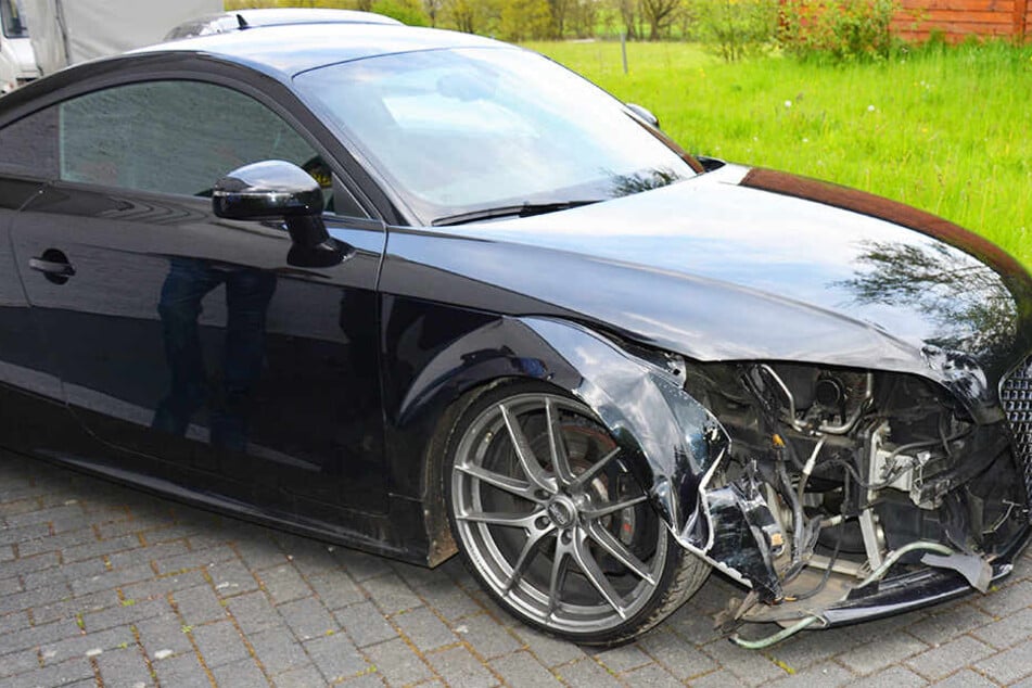 Der Schaden am gesuchten Audi TT war offensichtlich.