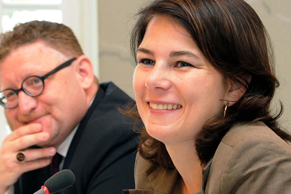Hier neben FDP-Politiker Gregor Beyer 2013: Annalena Baerbock fordert den Ausbau des Eisenbahnverkehrs.