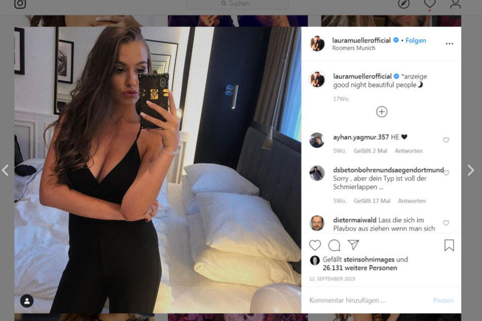 So zeigt sich Laura Müller aktuell auf Instagram.
