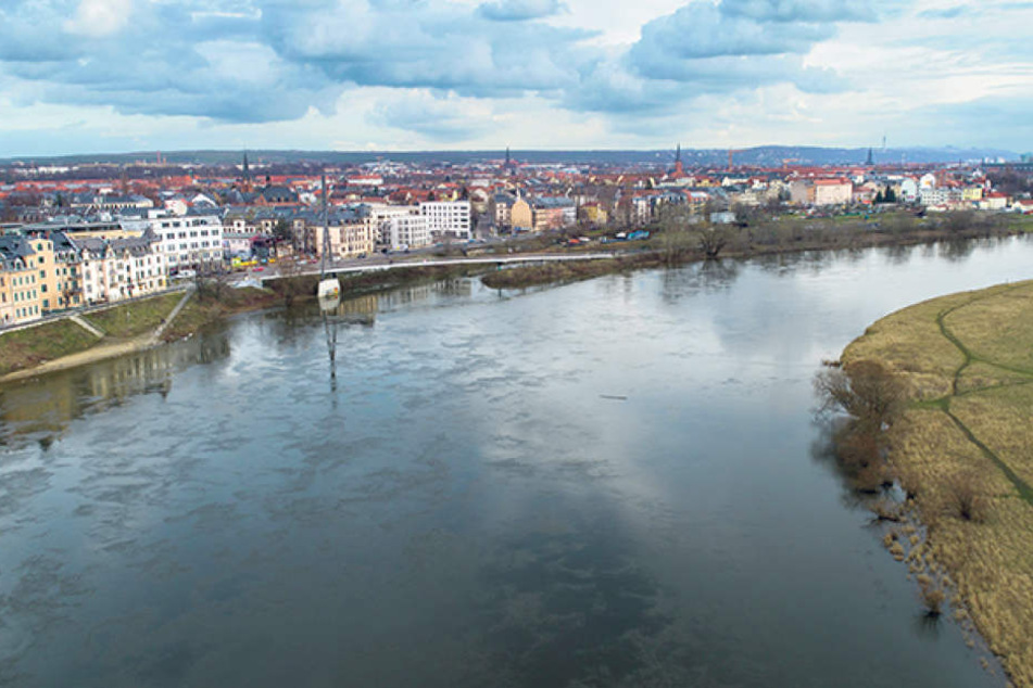Am alten Standort soll wieder eine Fähre Pieschen und das Ostragehege verbinden.
