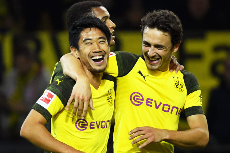 Borussia Dortmund hatte gut lachen: 7:0 gewann die Mannschaft von Lucien Favre gegen den 1. FC Nürnberg.