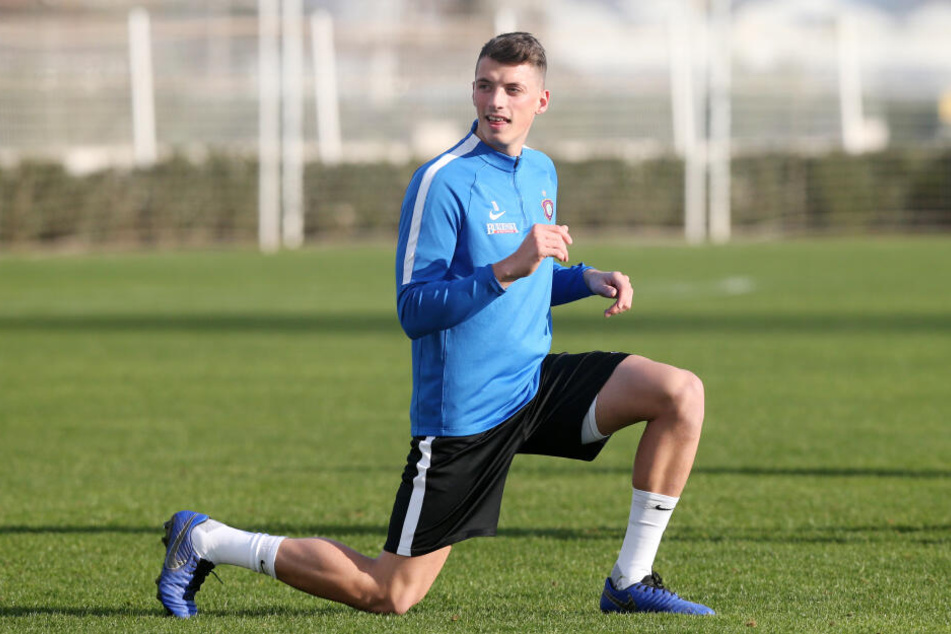 Nicolai Rapp beim Training im Aue-Camp in Belek.