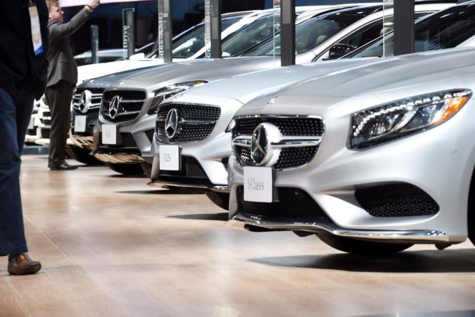 Verschiedene Mercedes-Modelle bei einer Auto-Show. (Symbolbild)