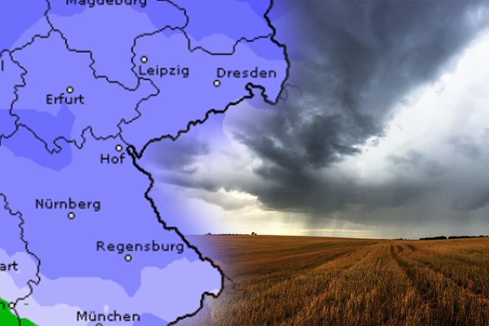 Endlich Regen! Ein Tief aus dem Norden bringt die nötige Abkühlung nach Sachsen.