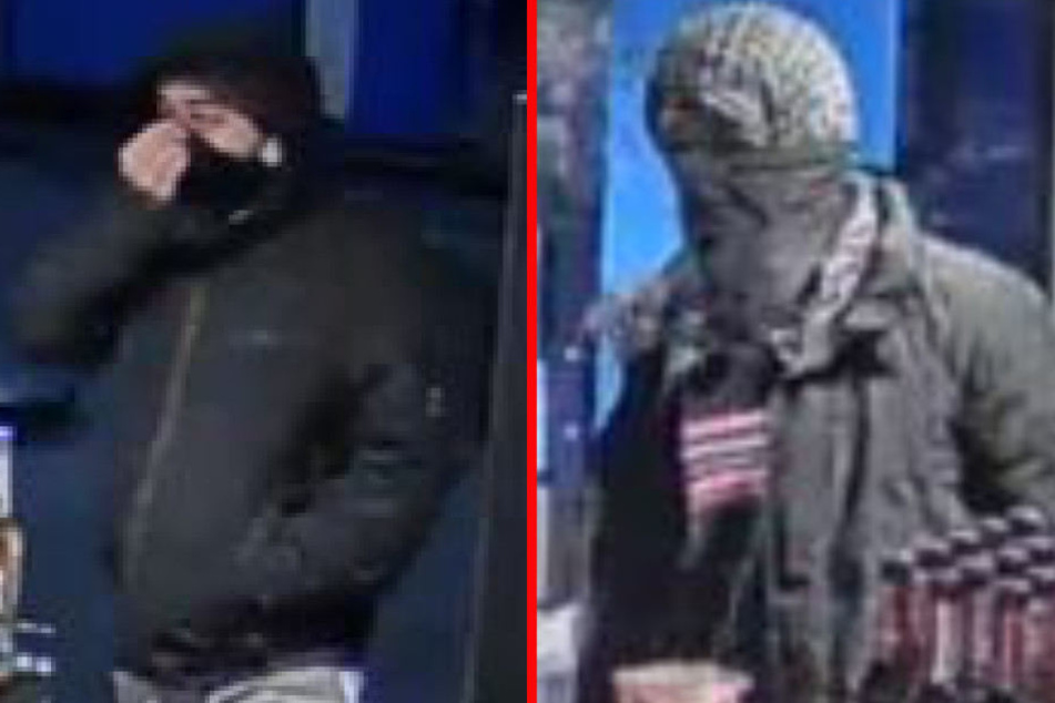 Mit diesen Bildern fahndet die Polizei nach den Männern.