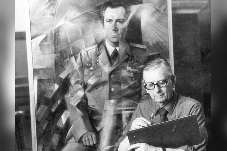 Heldenverehrung: Der Maler Paul Michaelis aus Dresden schuf 1980 ein Ölgemälde des Raumfahrers.