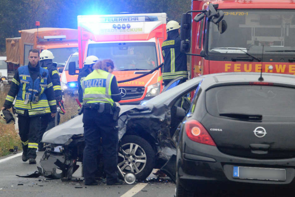Die Polizei nahm den Unfall auf.