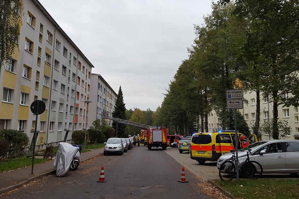 Das Feuer war am Dienstag in der Unnaer Straße in Döbeln ausgebrochen.