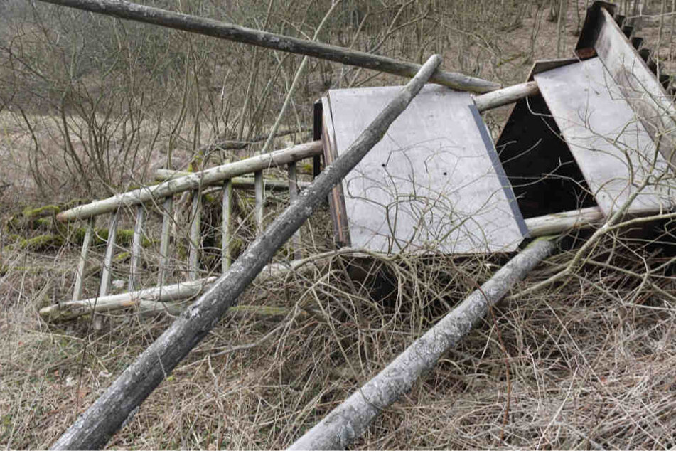 Die Jagdkanzel brach über dem Mann zusammen (Symbolbild).