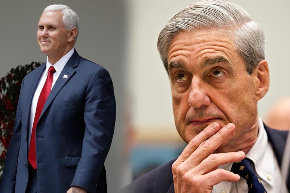 Lacht er am Ende und wird neuer Präsident? Mike Pence (links). Stürzt er Präsident Trump? FBI-Sonderermittler Robert Mueller will die Wahrheit aufdecken.