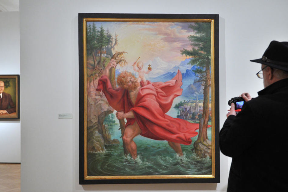"Der Heilige Christophorus IV" ist eines der bekanntesten Gemälde von Otto Dix. In der aktuellen Sonderausstellungen sind Silberstiftzeichnungen zu sehen.