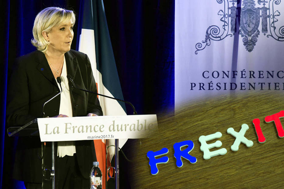 Marine Le Pen will den Frexit, wenn sie die Wahl gewinnen sollte.