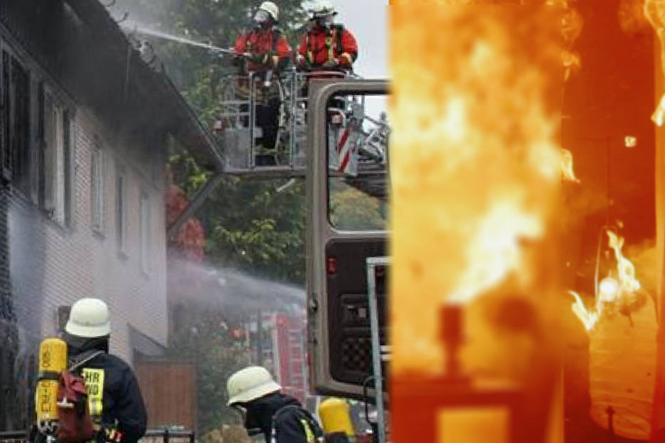Ähnlich wie auf dem Foto musste auch die Feuerwehr in Greiz ausrücken und den Brand unter Kontrolle bringen (Symbolbild).