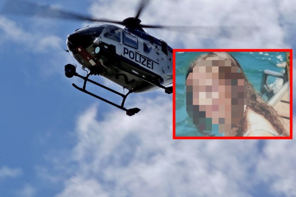 Ein Polizeihubschrauber half bei der Suche.
