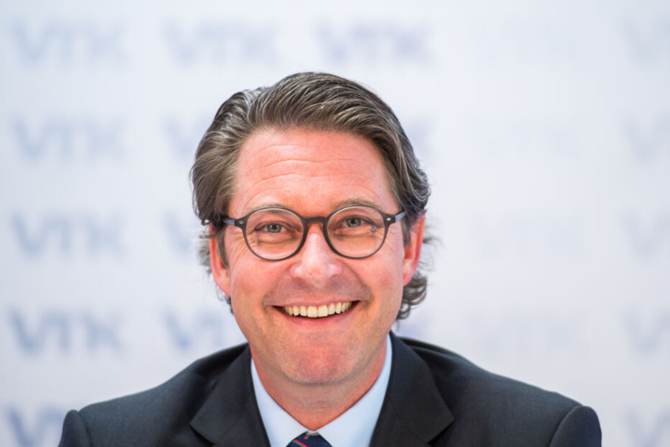 Bundesverkehrsminister Andreas Scheuer auf einer Pressekonferenz.